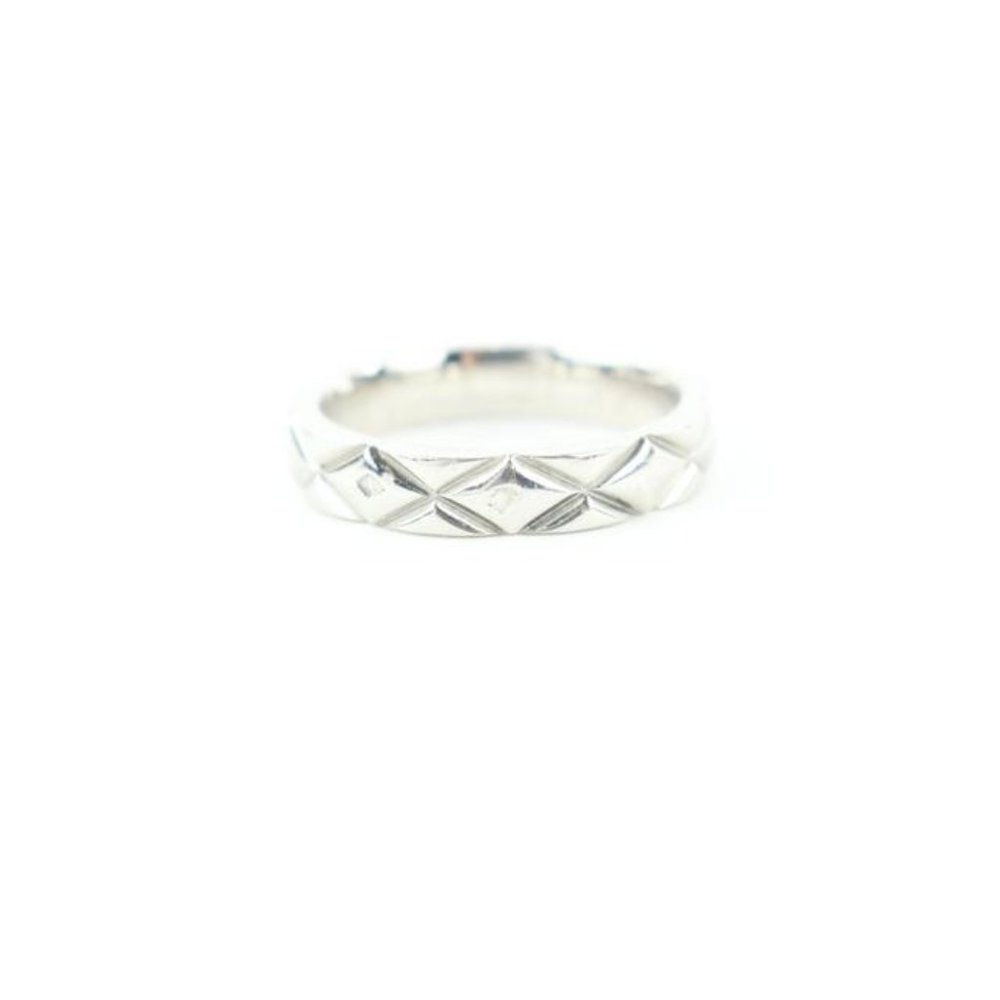 Chanel Size 3.5US PT950 Matelasse Quilted Platinum - Picture 11 of 12